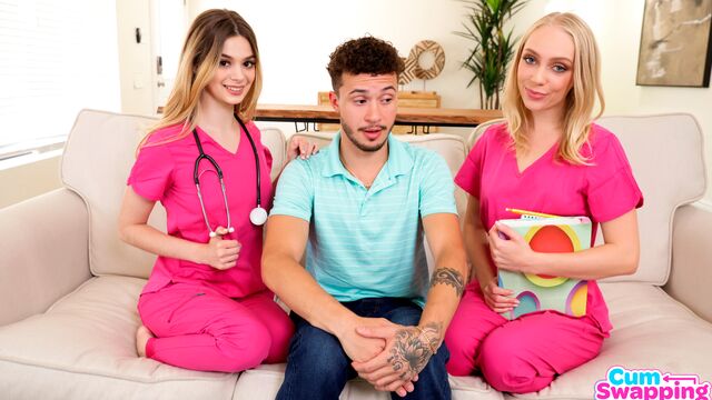 Cum Swapping Sis featuring Braylin Bailey and Molly Little's side fuck dirt