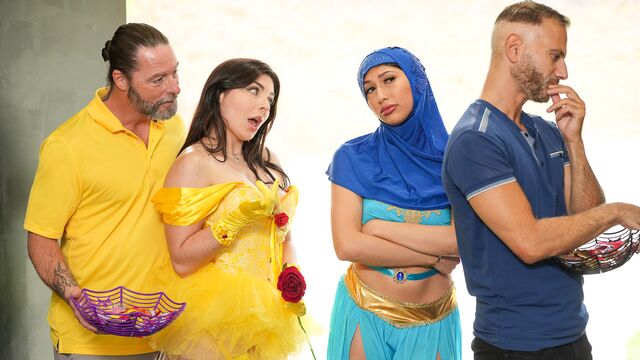 Keira and Penelope's natural tits clip