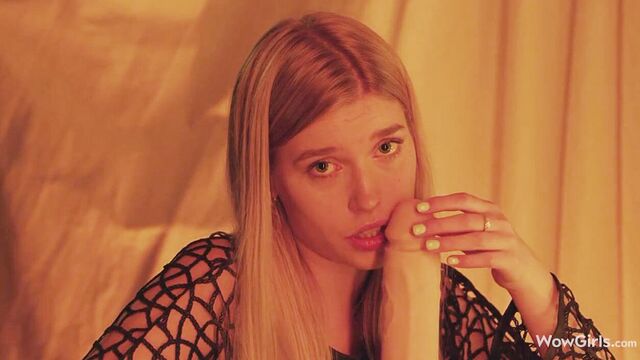 Perky Freya Mayer - straight hair scene - WOW Girls