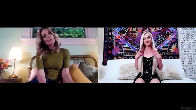 Watch sophisticated Mona Wales and Morgan Rain's smut