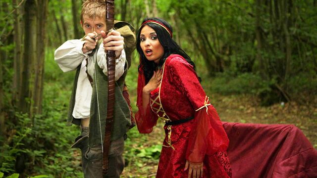 Fiery Anissa Kate's silicone tits action