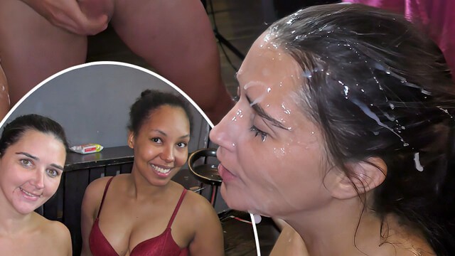 British Bukkake प्रस्तुत करता है अनुरक्षक का सह शॉट विड.