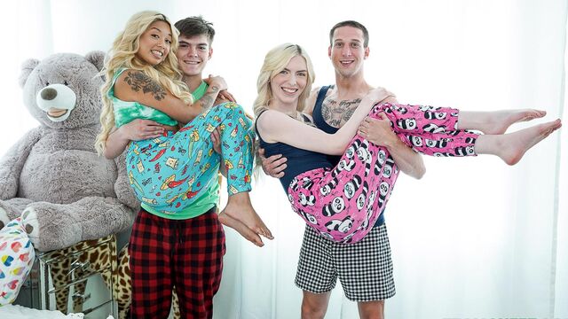 Watch amorous Celestina Blooms and Gia Dibella's dirt