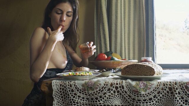 Fine Erotica featuring Freckles Real's brunette dirt