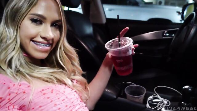 Fiery Khloe's legs on shoulders porn