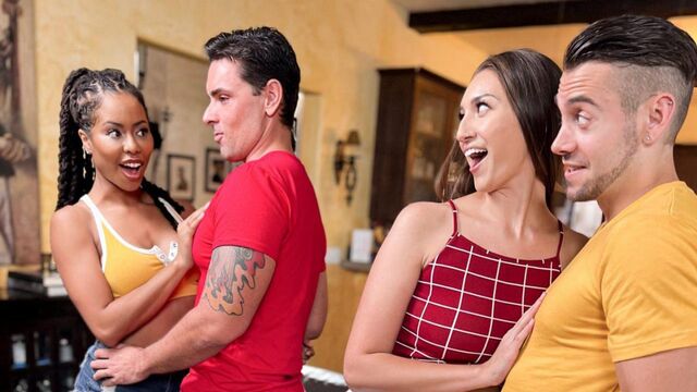 Watch easy-on-the-eyes Kira Noir and Bella Rolland's video