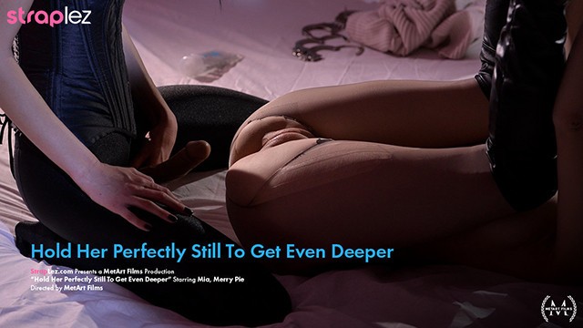 Straplez featuring Merry Pie and Mia Bandini's blonde porn