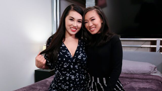 Crazy Kimmy Kim and Mina Moon at side fuck movie