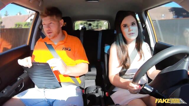 Little Eliss's outdoor sex by Fake Driving School