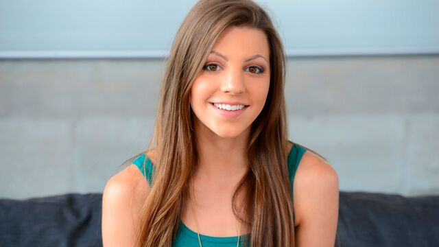 Stripping scene with well-proportioned Hannah Reese from First Time Auditions