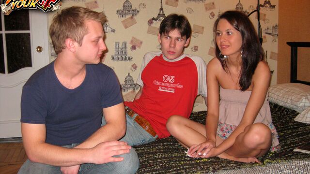 Cowgirl scene with innocent Leyla from Sell your GF