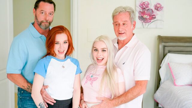 Daughter Swap featuring Haley Spades and Madi Collins's face fucking clip