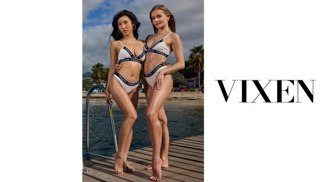 Vixen präsentiert Fibi Euro und Emiri Momota's Seitenfick XXX-Film