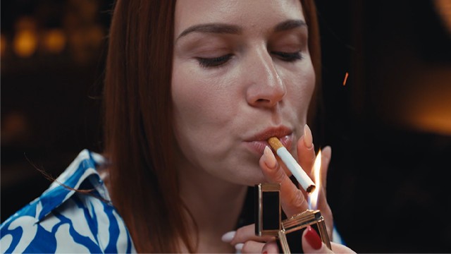 Consummate Josephine Jackson and Clemence Audiard - cigarette movie - Futanari