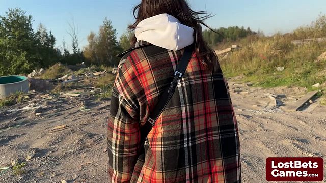 Porno all'aperto con ammaliante