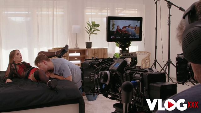 VLog XXX featuring Eveline Dellai's deep throat trailer