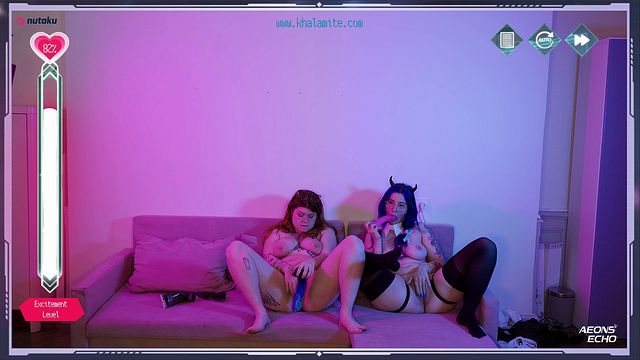 Xxx culo grande con fiorente Yukinky e Khalamite