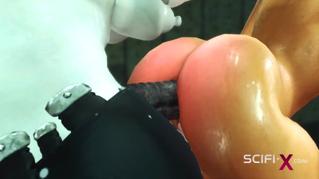 Indescribable bird - cuffed and fucked action - Scifi-X