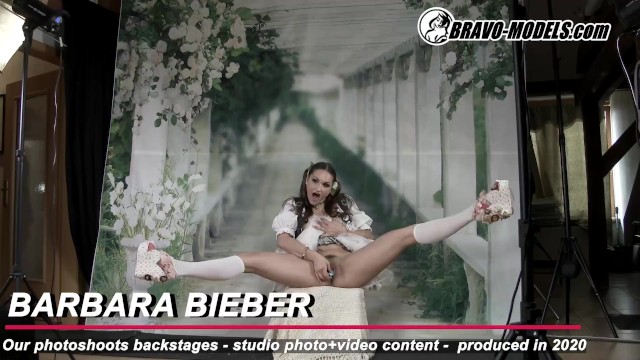 Por trás das câmeras pornografia com aprazível  Barbara Bieber do Bravo Models